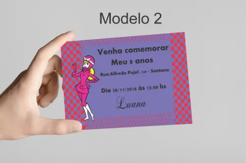 Convite 10x7 -penelope Charmosa