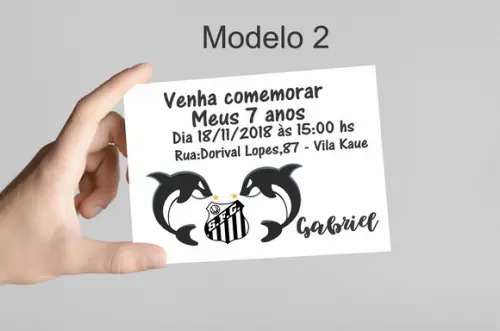 Convite 10x7 -peixe