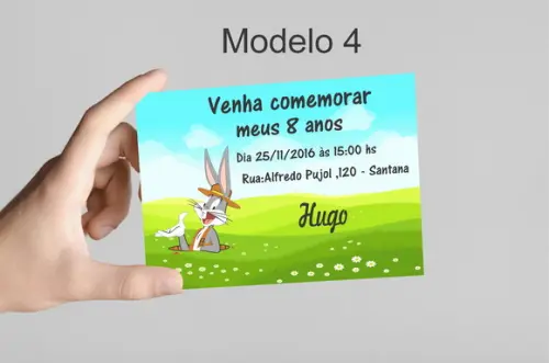 Convite 10x7 -pernalonga