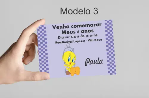 Convite 10x7 -piu Piu