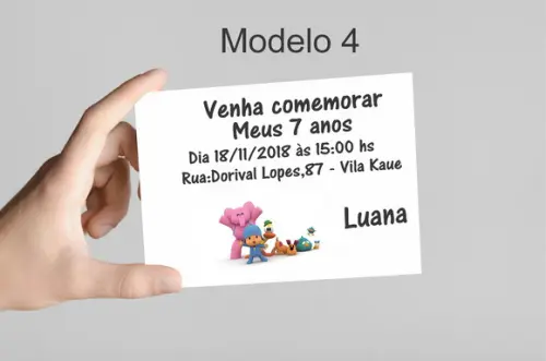 Convite 10x7 -pocoyo