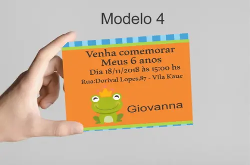 Convite 10x7 -sapo