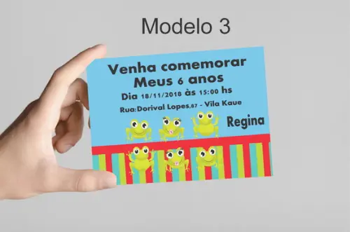 Convite 10x7 -sapo