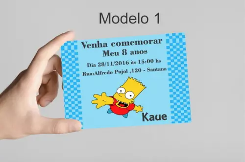 Convite 10x7 -simpson