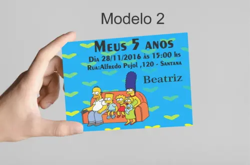 Convite 10x7 -simpson