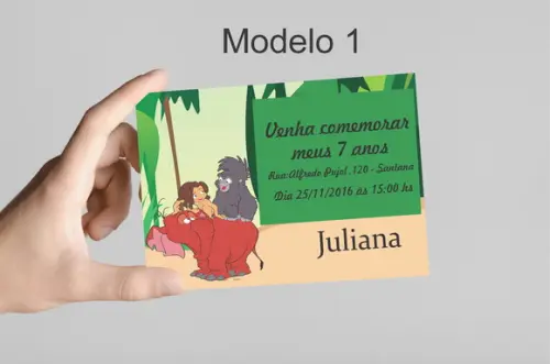 Convite 10x7 -tarzan