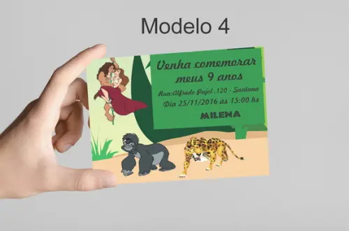 Convite 10x7 -tarzan