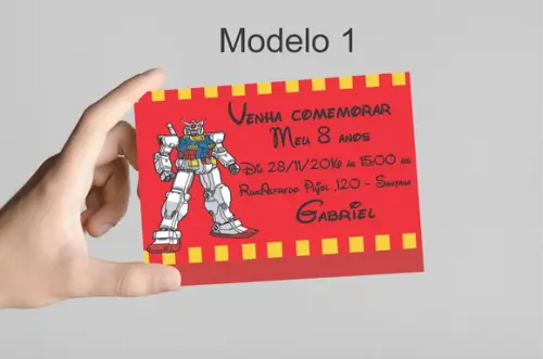 Convite 10x7 -transformers