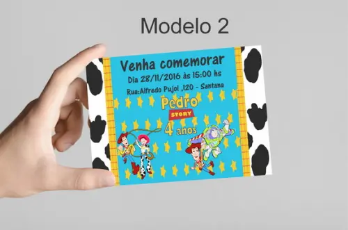 Convite 10x7 -toy Story