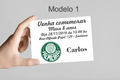 Convite 10x7- Verdão