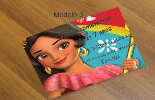Convite 16x11 Cm-elena de Avalor