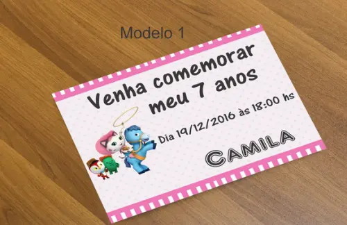 Convite 16x11 Cm-sheriff Calie do Oeste