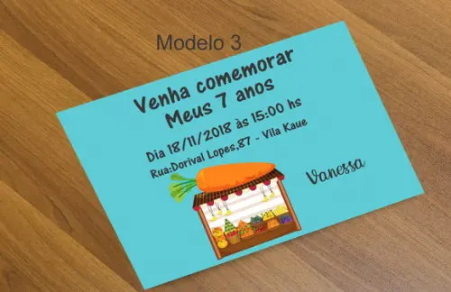 Convite 16x11 Cm-quitandinha