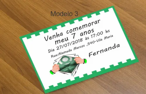 Convite 16x11 Lanterna Verde