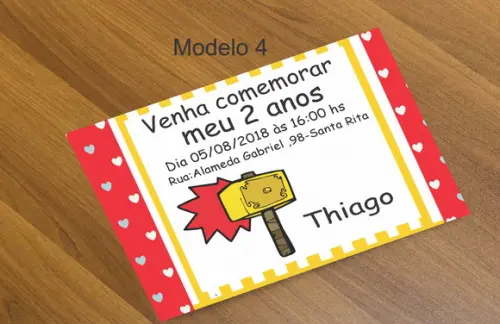 Convite 16x11- Thor