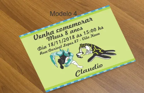 Convite 16x11-ben10