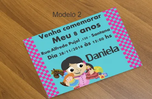 Convite 16x11-boneca