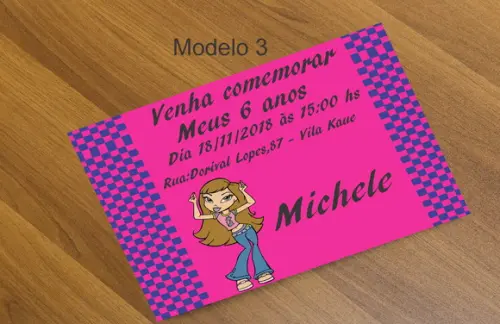 Convite 16x11-bratz