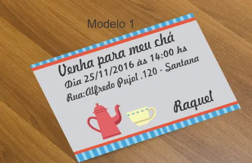 Convite 16x11-chá de Cozinha/panela