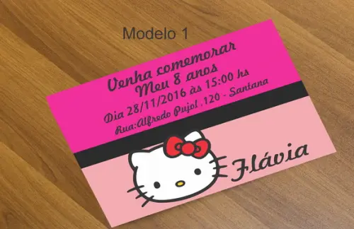 Convite 16x11-hello Kitty