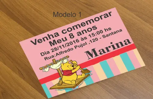 Convite 16x11-pooh