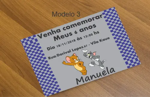 Convite 16x11-tom e Jerry