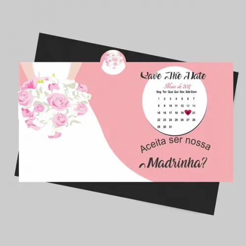 Convite 16x11,2 Cm-envelope-madrinha