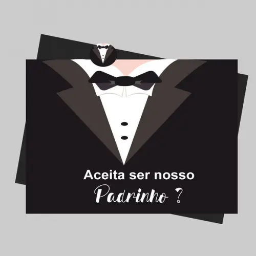 Convite 16x11,2 Cm-envelope-padrinho