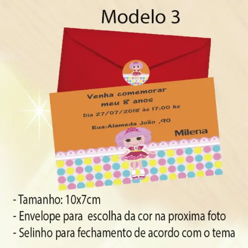 Convite- Lalaloopsy