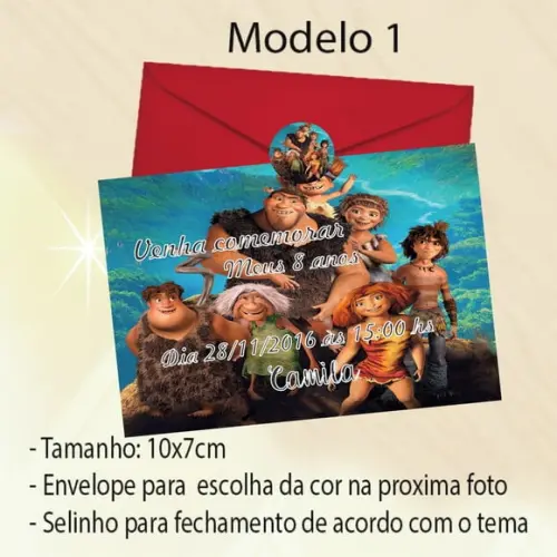 Convite- os Croods