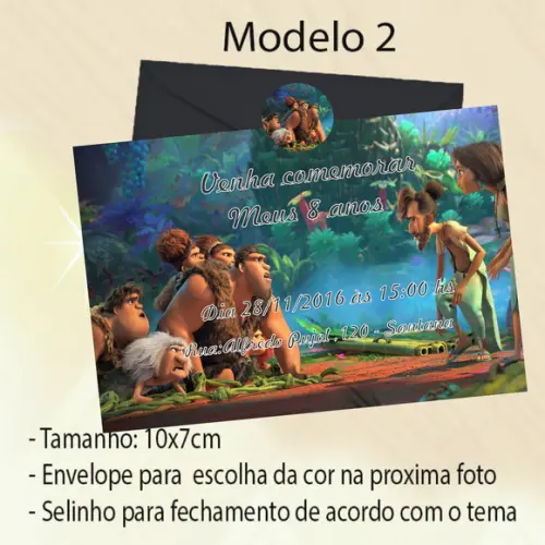 Convite- os Croods