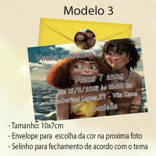 Convite- os Croods
