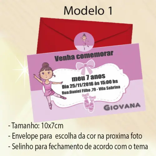 Convite-bailarina