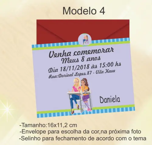 Convite-barbie