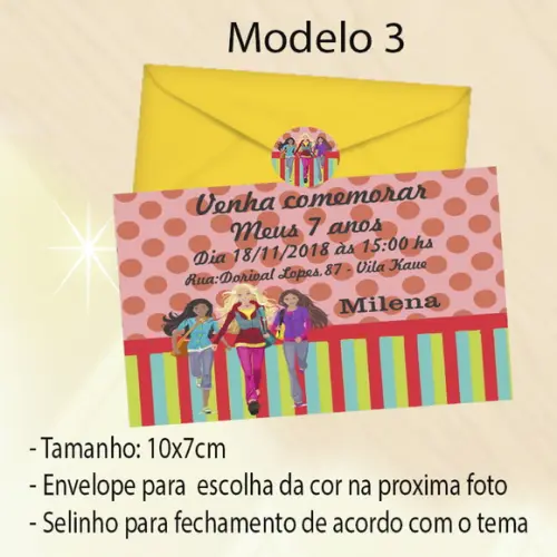 Convite-barbie