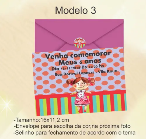Convite-boneca