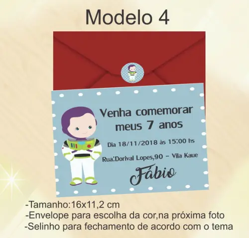 Convite-buzz Lightyear
