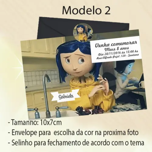 Convite-caroline e o Mundo Secreto