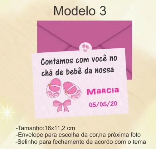 Convite-chá de Bebê