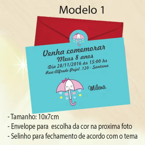 Convite-chuva de Amor