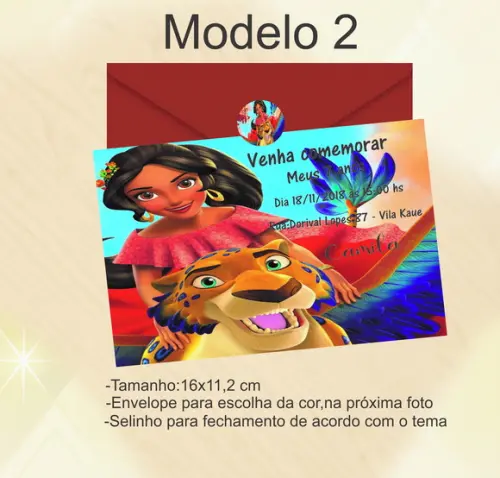 Convite-elena de Avalor