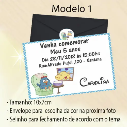 Convite-galinha Pintadinha