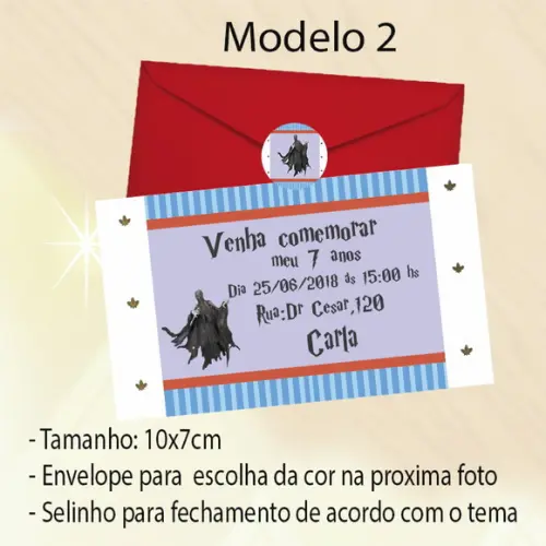 Convite-harry Potter-modelo 2
