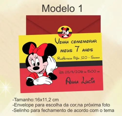 Convite-minnie