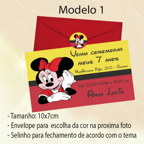 Convite-minnie