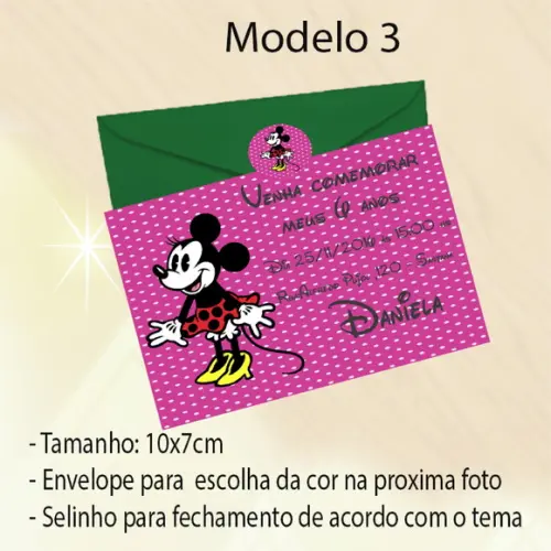 Convite-minnie
