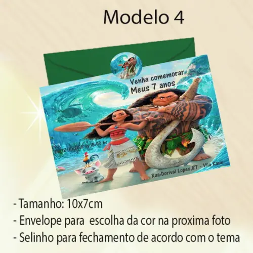 Convite-moana e Mauí