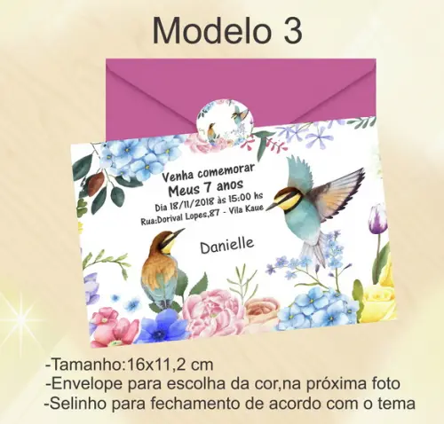 Convite-pássaro