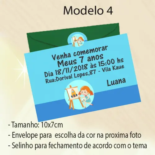 Convite-pintando o 7