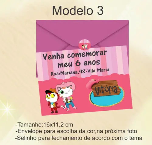 Convite-sheriff Calie do Oeste